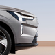 A render of the front end on the Volvo EX90 electric SUV.
